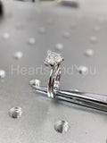 1ct Heart Cut Simulated Diamond Solitaire Wedding Ring Set 14k White Gold Plated