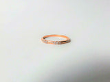 0.2ct Wedding Ring Band Round Cut Diamond Anniversary Design 14k RoseGold Finish