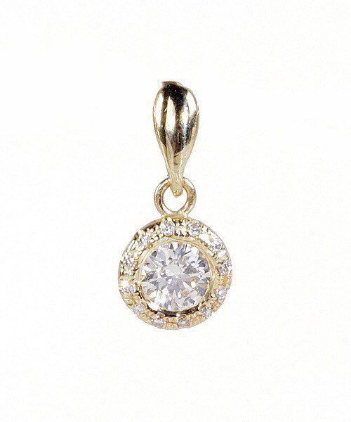 1ct Round Cut VVS1D Diamond Halo Design Pendant 14k Yellow Gold Finish NO CHAIN