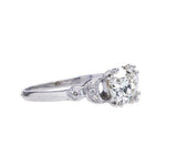 2ct Round Diamond Engagement Ring Antique Solitaire Accent 14k White Gold Finish