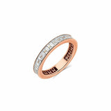 4Ct Baguette Cut Diamond Eternity Stylish Wedding Band Ring 14K Rose Gold Finish