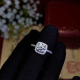 2ct Round Cut Diamond Engagement Ring Classic Halo Solitaire 14k White Gold Over