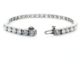 20Ct Round Brilliant Sparkle Diamond Gatsby Tennis Bracelet 14K White Gold Over