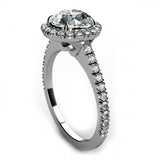 2.5ct Round Cut VVS1D Diamond Halo Design Engagement Ring 14k White Gold Finish