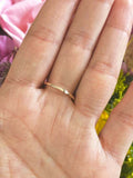 0.2ct Round Cut Diamond Wedding Band Ring 14k Rose Gold Finish Chain Minimalist