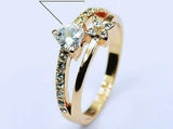 2.5ct Heart Cut VVS1D Diamond Engagement Ring 14k Yellow Gold Finish Split Shank