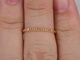 0.6ct Round Cut Yellow Citrine Wedding Band Minimalist 14k Yellow Gold Finish