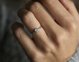 1.5ct Oval Cut Diamond Engagement Ring 14k White Gold Over Solitaire with Accent