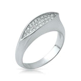 0.8ct Round Cut VVS1D Diamond Engagement Ring Leaf Design 14k White Gold Finish