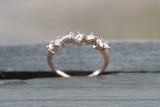 1.4ct Baguette Cut VVS1 Diamond Wedding Band 14k Rose Gold Over Dainty Stackable