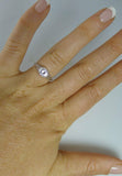 0.6ct Round Cut Diamond Engagement Ring 14k White Gold Finish Vintage Solitaire