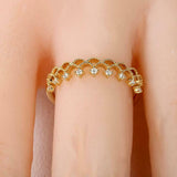 1ct Round Diamond Engagement Ring Filigree Princess Crown 14k Yellow Gold Finish