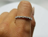 1.3ct Baguette Diamond Stylish Half Eternity Wedding Band 14k White Gold Finish