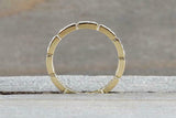 1ct Round Cut Diamond Wedding Band 14k Yellow Gold Finish Stackable Anniversary