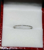 1ct Wedding Ring Band Round Cut Diamond Anniversary Women 14k White Gold Finish