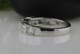 Eternity Wedding Ring Band 2ct Round & Baguette Cut Diamond 14k WhiteGold Finish