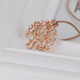 1Ct Round Cut Diamond Tree Design Floral Pendant 14K Rose Gold Finish NO CHAIN