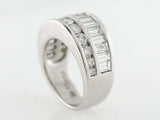 5ct Round Emerald Cut Diamond Art Deco Half Eternity Band 14k White Gold Finish