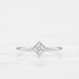 Dainty Minimalist Engagement Ring 0.3ct Baguette Cut Diamond 14k YellowGold Over