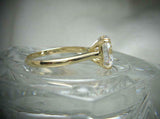 Double Prong Solitaire Engagement Ring 5ct Cushion Diamond 14k Yellow Gold Over