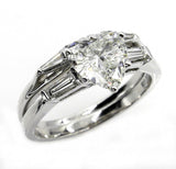 5Ct Heart Cut Diamond Bridal Set Engagement Ring Band 18K White Gold Finish