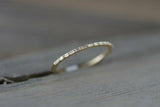 0.7ct Baguette Cut Diamond Wedding Band 14k Yellow Gold Finish Dainty Minimalist