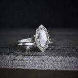 2ct Marquise Cut Diamond Engagement Ring Classic Solitaire 14k White Gold Finish