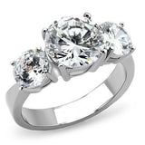 2Ct Round Cut Diamond Classic Three Stone Engagement Ring 14K White Gold Finish