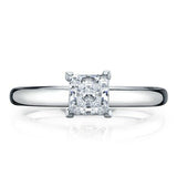 1ct Princess Cut Diamond Engagement Ring 4 Prong Solitaire 14k White Gold Finish