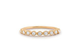 Infinity Half Eternity Wedding Band 0.7ct Round Cut Diamond 14k Yellow Gold Over