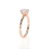 1ct Round Diamond Engagement Ring Classic 6 Prong Solitaire 14k Rose Gold Finish