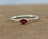 0.5ct Engagement Ring Oval Cut Pink Ruby Solitaire Women 14k White Gold Finish