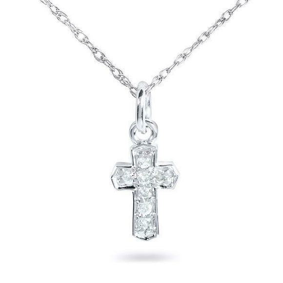 2Ct Round Cut Diamond Jesus God Christ Pendant with Chain 14K White Gold Finish