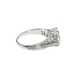 2.04ct Round Cut Diamond Engagement Ring Infinity Design 14k White Gold Finish