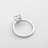 1ct Heart Cut VVS1D Diamond Engagement Ring Solitaire Women 18k White Gold Over