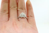 2ct Heart Cut Diamond Halo Bridal Set Band Engagement Ring 14k White Gold Finish