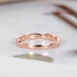 1ct Round Cut Diamond Engagement Ring Twisted Rope Infinity 14k Rose Gold Finish