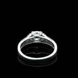 3Ct Round Cut Diamond Solitaire Vintage Engagement Ring 14K White Gold Finish