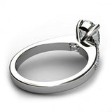 2ct Pear Cut Diamond Accent Solitaire Engagement Ring 14k White Gold Finish New