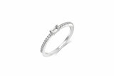 1Ct Baguette Cut Diamond Half Eternity Minimal Wedding Band 14K White Gold Over