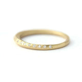 0.5ct Round Cut VVS1D Diamond Wedding Band 14k Yellow Gold Finish Half Eternity