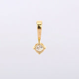 0.5ct Diamond Pendant Round Cut Solitaire Design 14k Yellow Gold Finish NO CHAIN