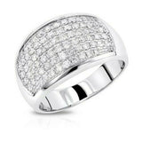 6Ct Round Cut DVVS1 Diamond Oval Cluster Men Engagement Ring 14K White Gold Over