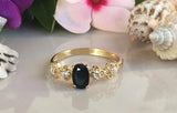 1.3ct Engagement Ring Oval Cut Diamond Milgrain Floral 14k Yellow Gold Finish