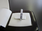 4.5Ct Round Cut Diamond Vintage Half Eternity Wedding Band 14K White Gold Finish