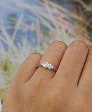 0.9ct Pear Cut VVS1 Diamond Engagement Ring 14k WhiteGold Finish Fancy Solitaire