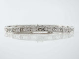 Filigree Antique Art Deco Fancy Elegant Women Bracelet 14K White Gold Finish