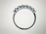 4Ct Emerald Cut Diamond Elegant Half Eternity Wedding Band 14K White Gold Finish