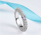 4ct Round Diamond Wedding Ring Band 14k White Gold Finish Milgrain Full Eternity