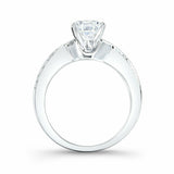 3Ct Round Cut Diamond Bridal Set Solitaire Ring Wedding Band 14K White Gold Over